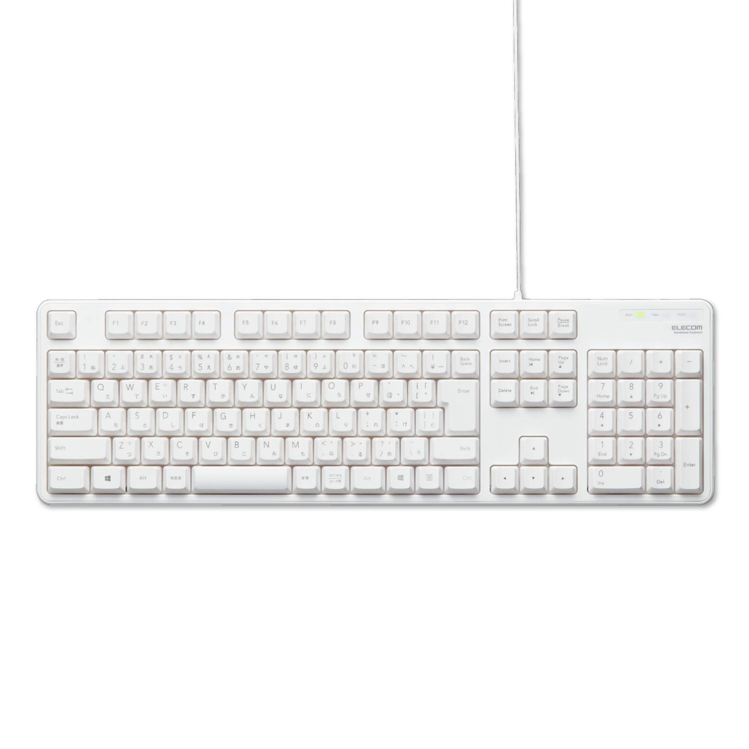 Amazon.co.jp: エレコム 有線キーボード メンブレン式 フルサイズ